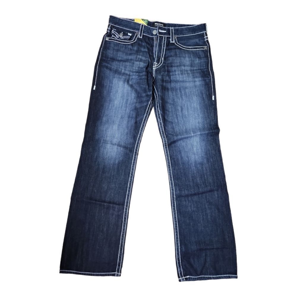 607 - NWT Men’s Big Star Relaxed Straight Eastman Jeans Size 36L - very nice